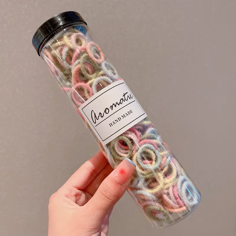 Girls Rubber Hair Rope High Elastic Rainbow