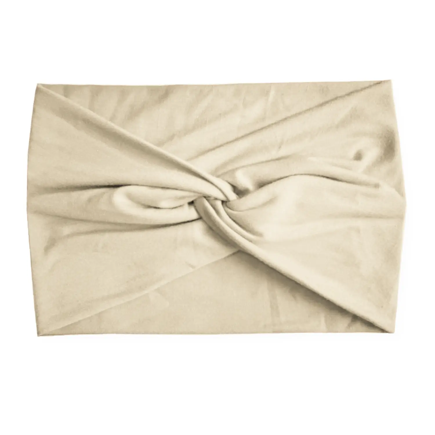 Women's Black White Striped Elastic Scarf with Cross Design