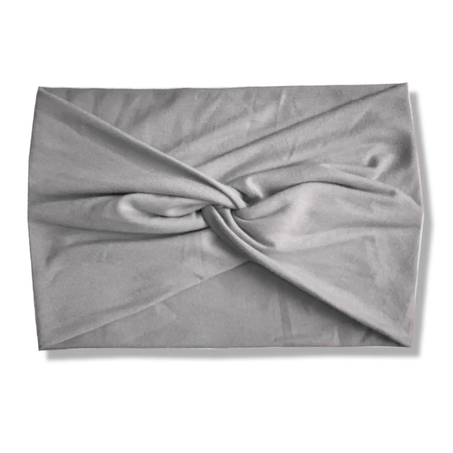Women's Black White Striped Elastic Scarf with Cross Design
