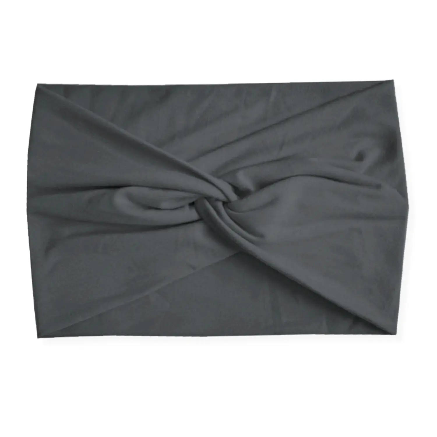 Women's Black White Striped Elastic Scarf with Cross Design