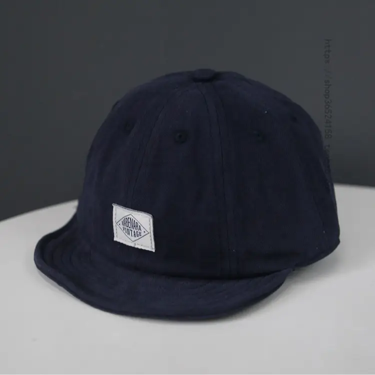 Japanese Style Patch Cap for Women Men Brown - Image 7