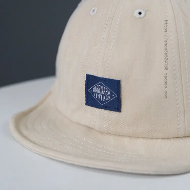 Japanese Style Patch Cap for Women Men Brown - Image 9