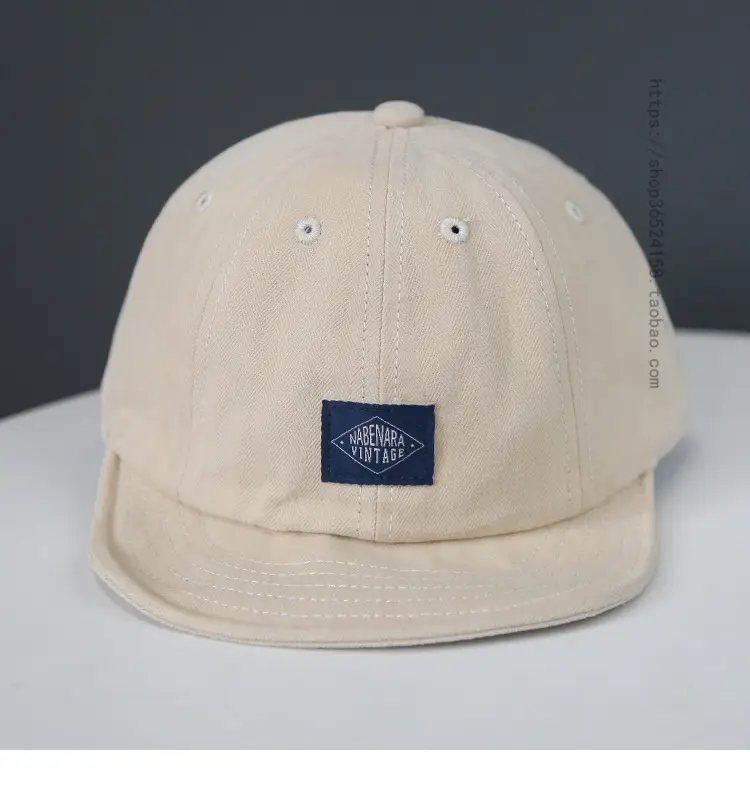 Japanese Style Patch Cap for Women Men Brown — feature 10