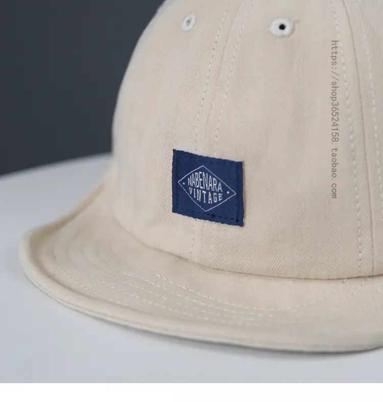 Japanese Style Patch Cap for Women Men Brown — feature 12