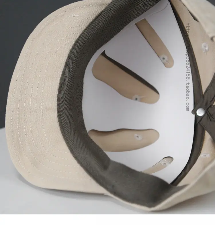 Japanese Style Patch Cap for Women Men Brown — feature 8