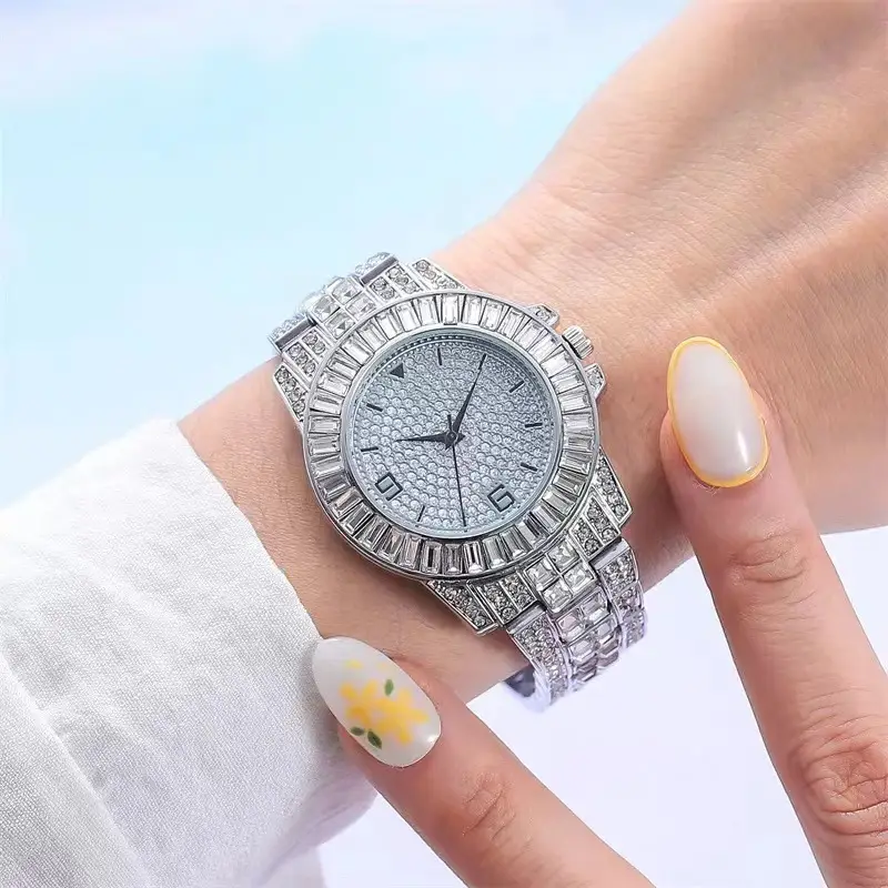 Diamond Full Diamond Ladies Watch Quartz Women's Watch - Image 4