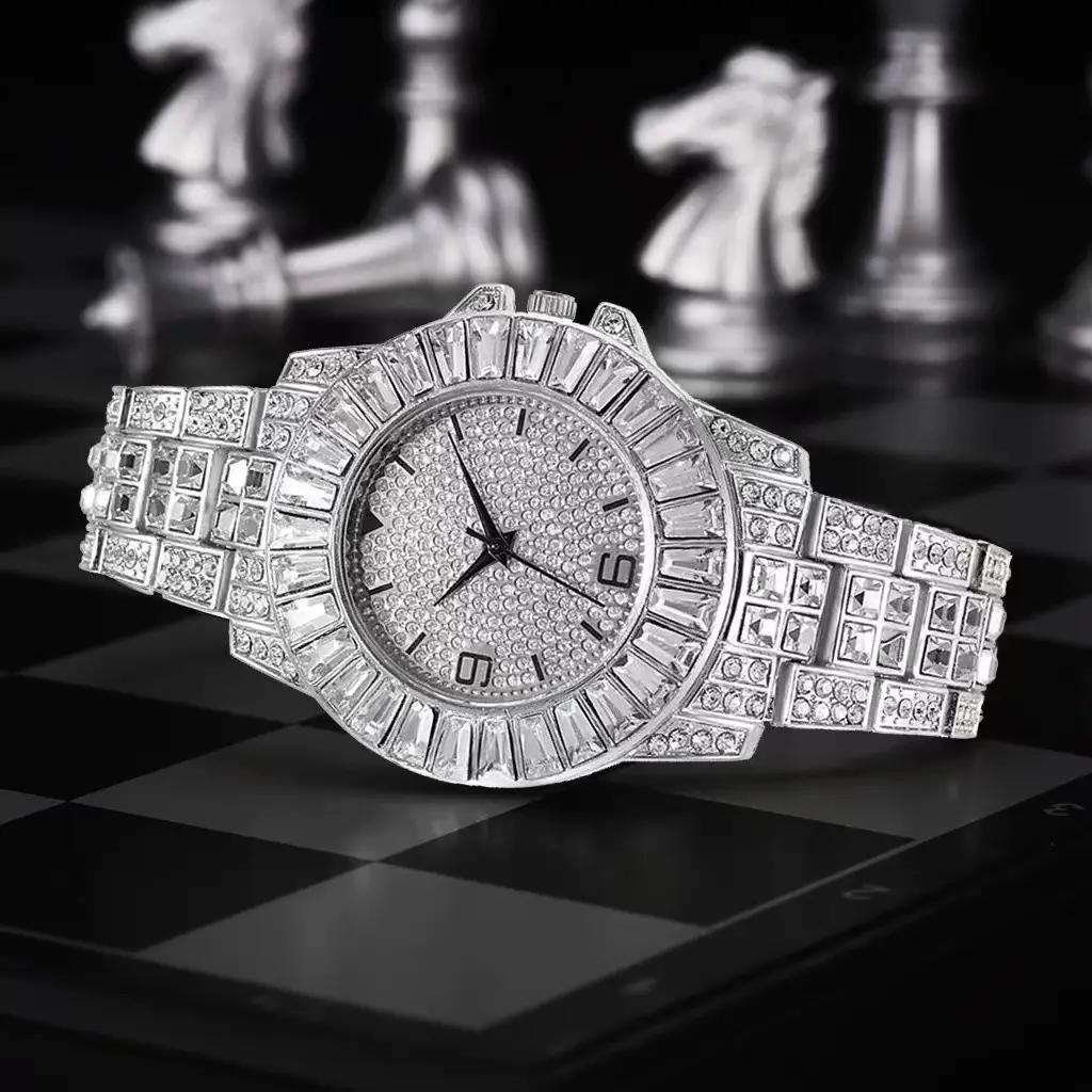 Diamond Full Diamond Ladies Watch Quartz Women's Watch - Image 5