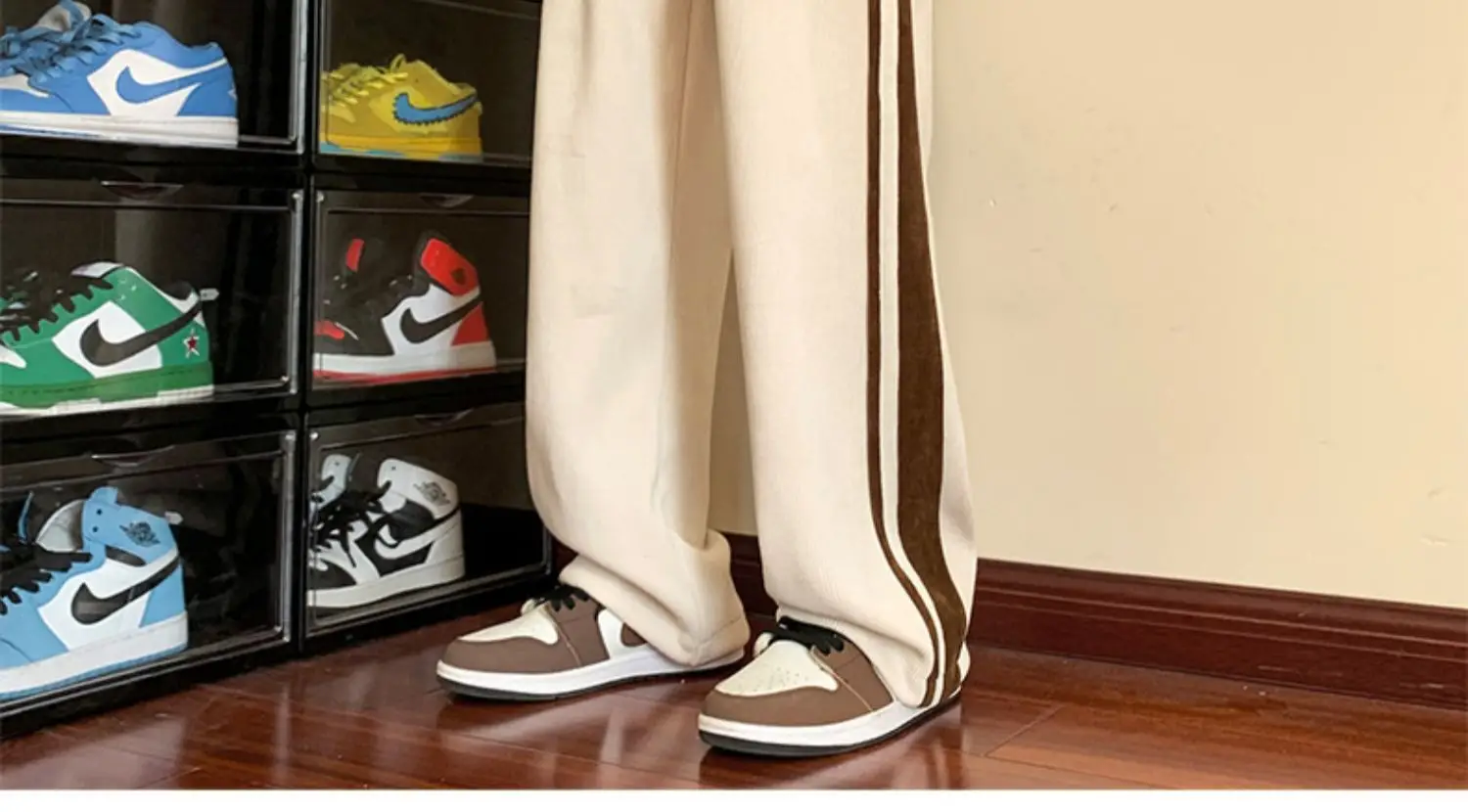 Men's Corduroy Waffle Pants Black White 2022 — feature 15