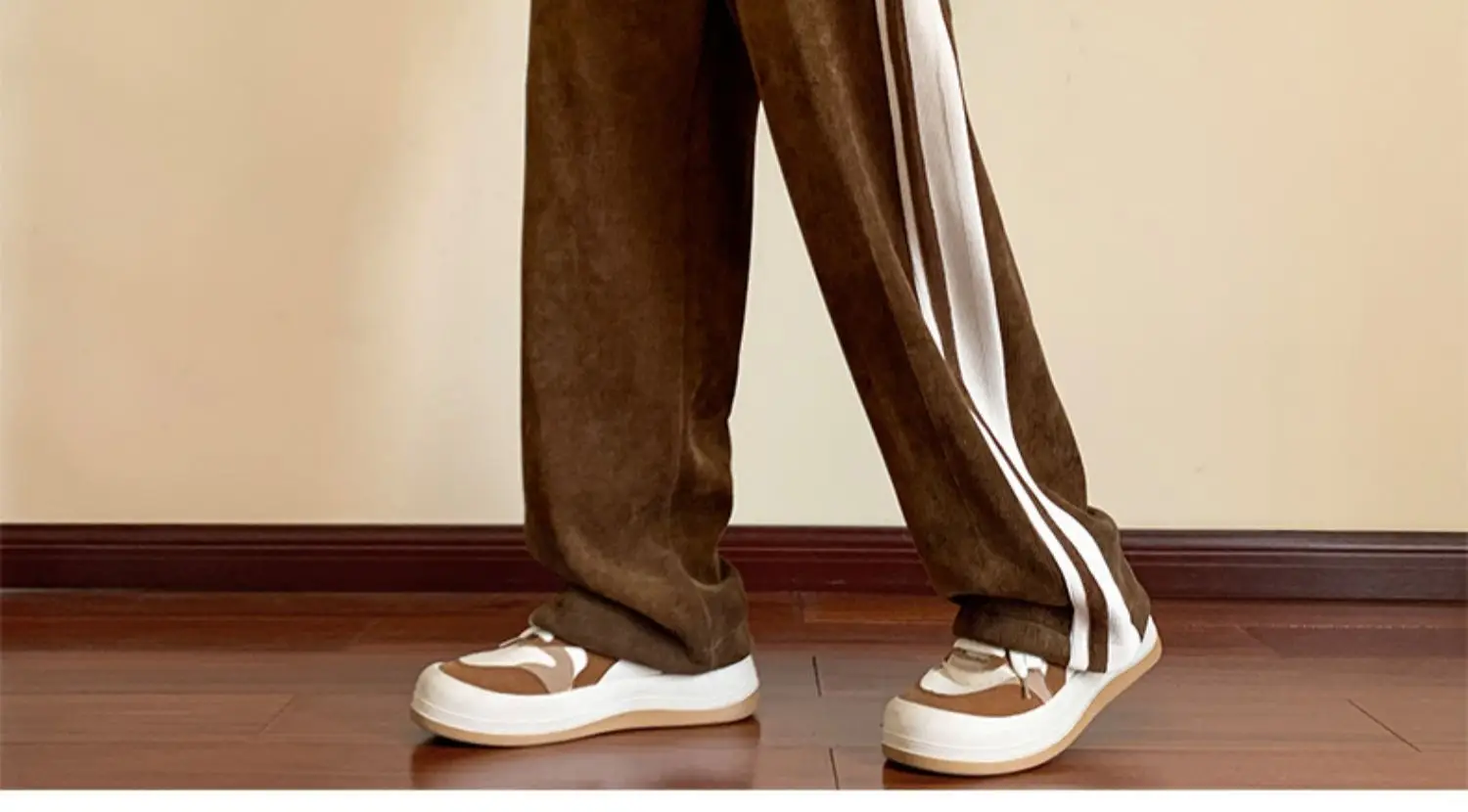 Men's Corduroy Waffle Pants Black White 2022 — feature 3