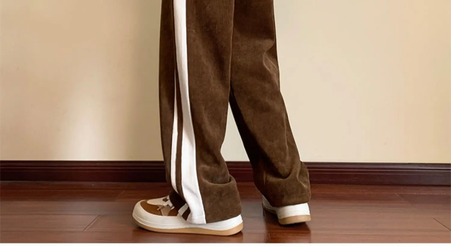 Men's Corduroy Waffle Pants Black White 2022 — feature 7