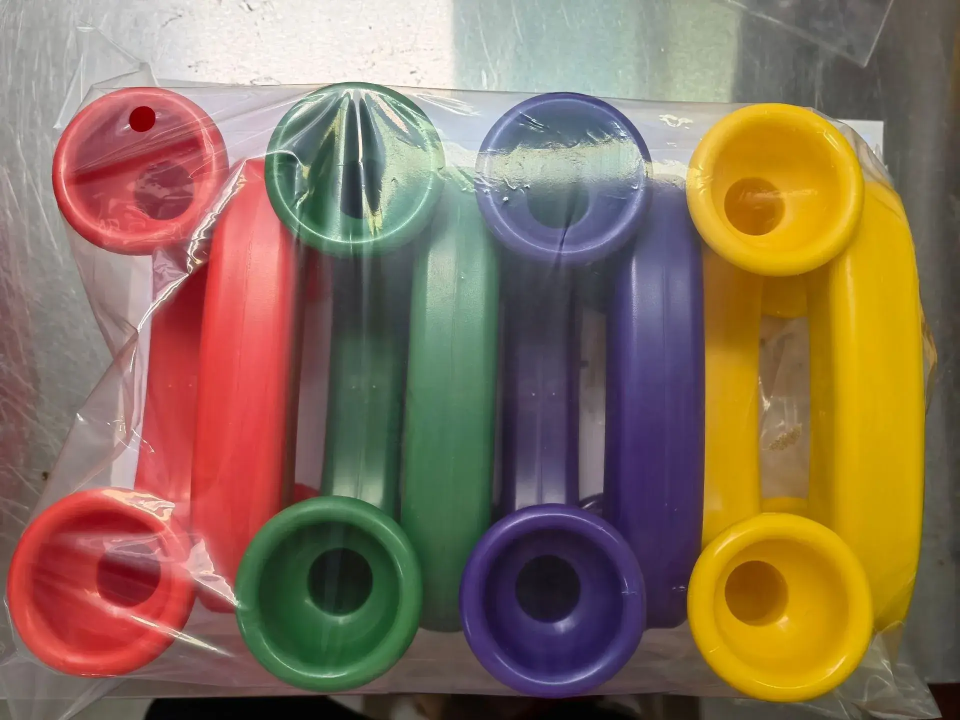 Pink Rubber Cup for Early Education Teaching