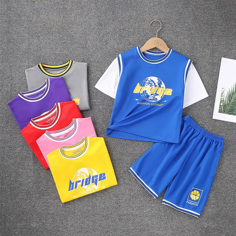 Boys' Yellow Basketball Shorts Set Medium Large - Image 8