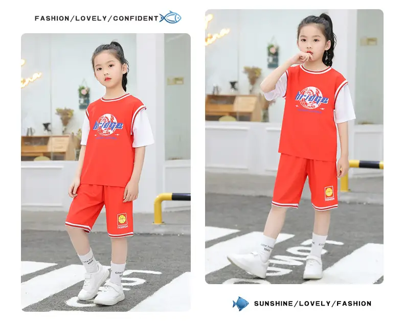 Boys' Yellow Basketball Shorts Set Medium Large — feature 25