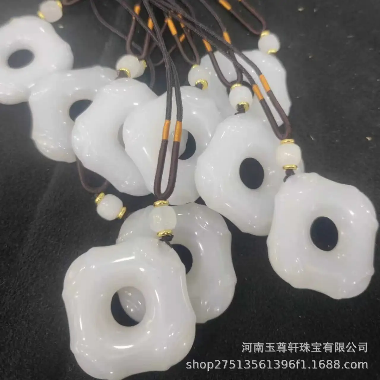 White Jade Hollow Maitreya Pendant for Women - Image 4