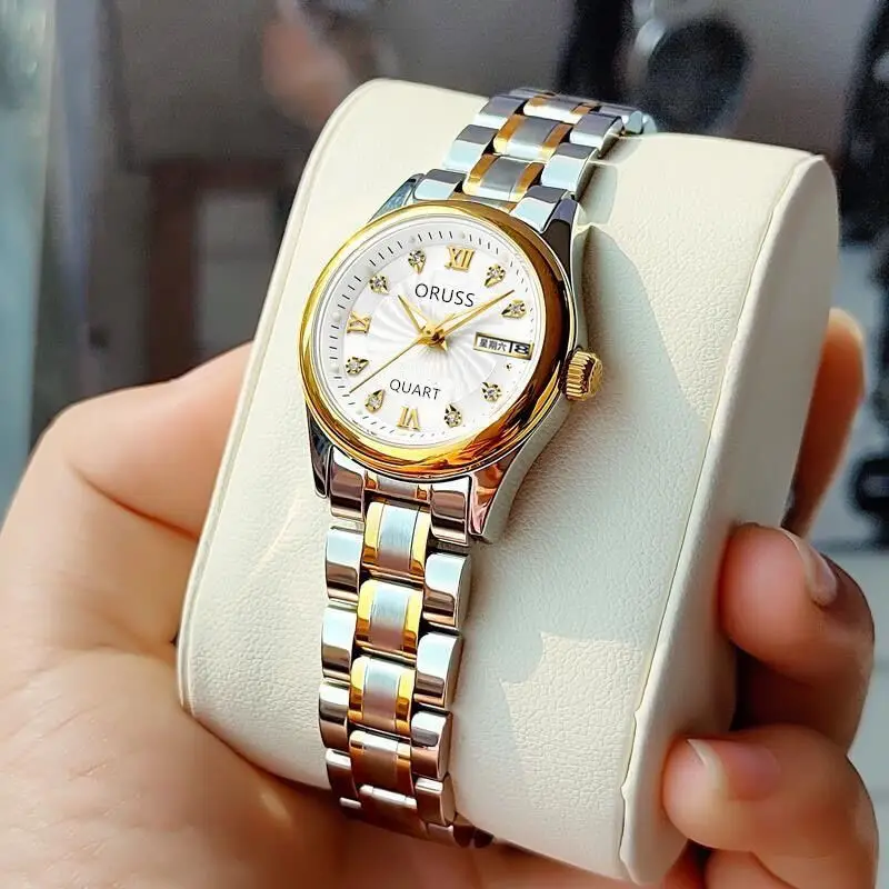 Genuine Foreign Trade Women's Watch, Fully Automatic Quartz Watch, Luminous, Waterproof, Casual 980 Wholesale Dropshipping Steel Band Women's Watch