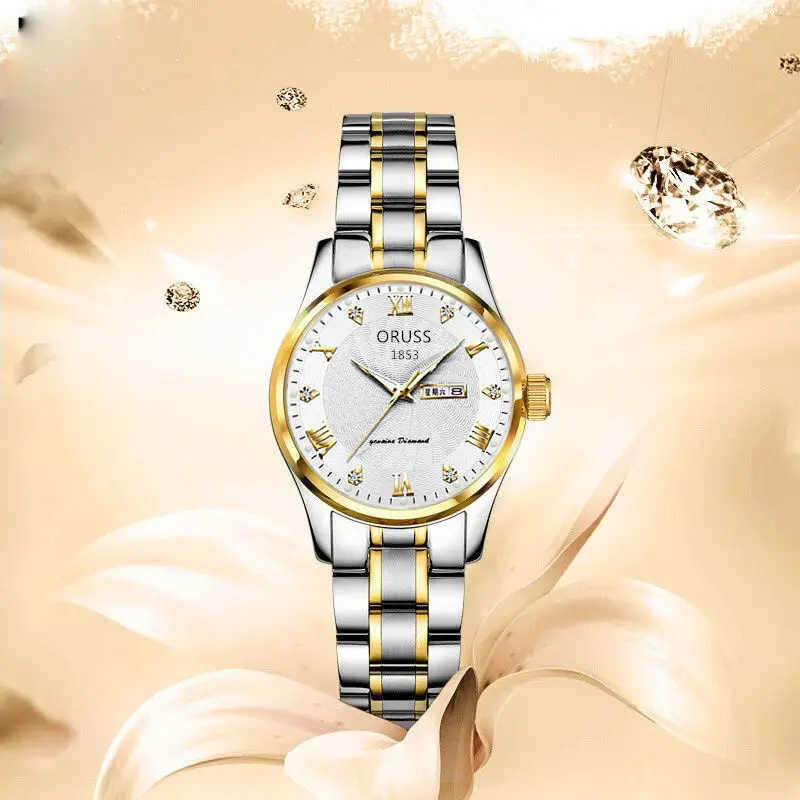 Genuine Foreign Trade Women's Watch, Fully Automatic Quartz Watch, Luminous, Waterproof, Casual 980 Wholesale Dropshipping Steel Band Women's Watch — feature 10