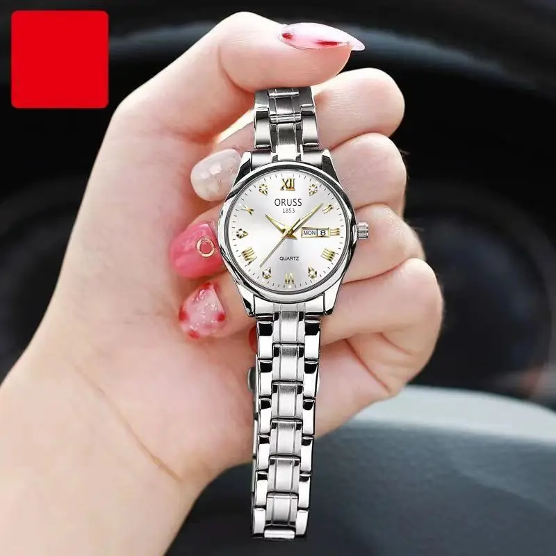 Genuine Foreign Trade Women's Watch, Fully Automatic Quartz Watch, Luminous, Waterproof, Casual 980 Wholesale Dropshipping Steel Band Women's Watch — feature 8
