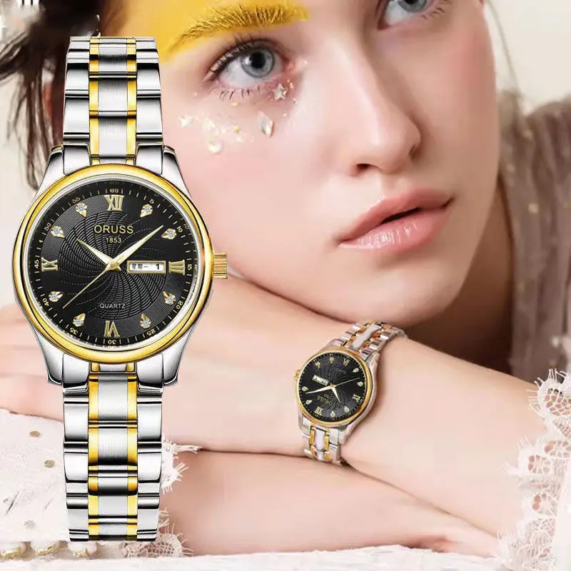 Genuine Foreign Trade Women's Watch, Fully Automatic Quartz Watch, Luminous, Waterproof, Casual 980 Wholesale Dropshipping Steel Band Women's Watch