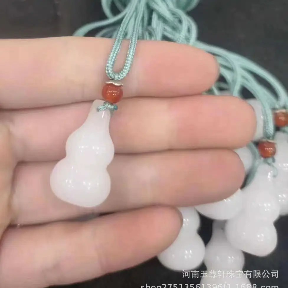White Jade Pendant Necklace for Men Women Gift - Image 13