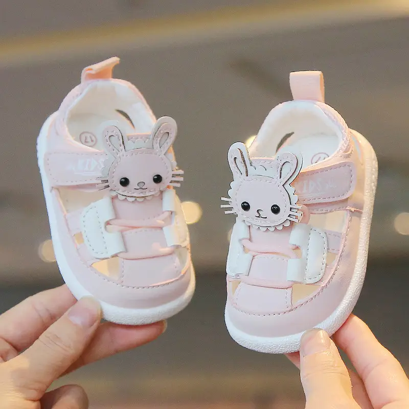 Princess Baby Sandals for Girls 1-2 Years Soft Bottom Closed Toe