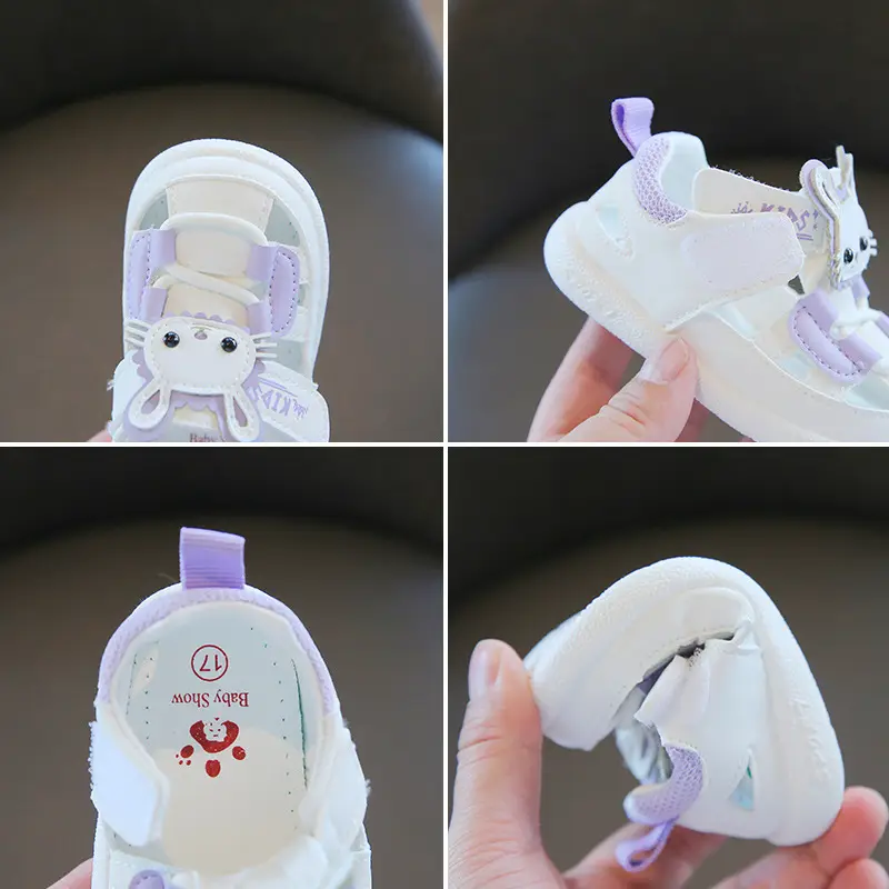 Princess Baby Sandals for Girls 1-2 Years Soft Bottom Closed Toe