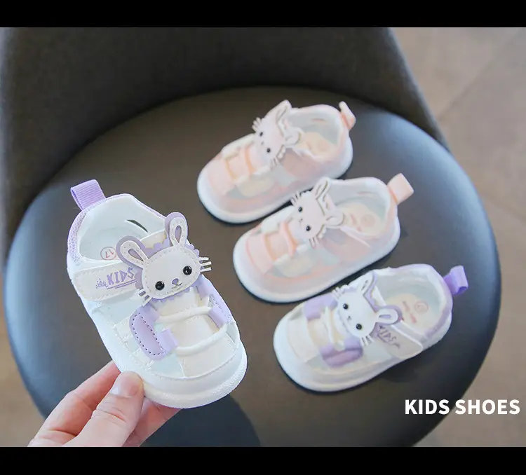Princess Baby Sandals for Girls 1-2 Years Soft Bottom Closed Toe — feature 11