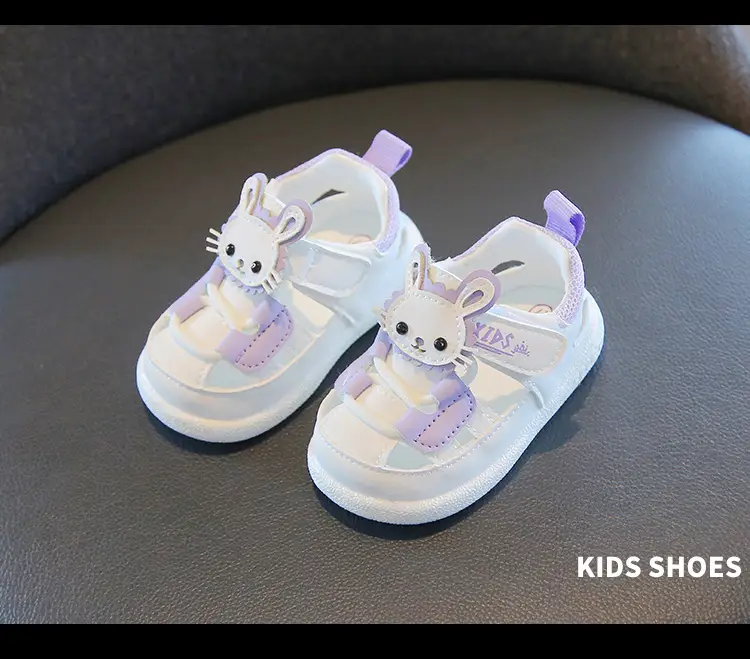 Princess Baby Sandals for Girls 1-2 Years Soft Bottom Closed Toe — feature 12