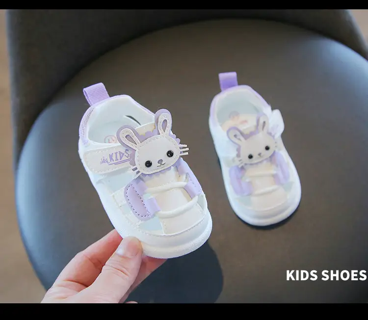 Princess Baby Sandals for Girls 1-2 Years Soft Bottom Closed Toe — feature 13