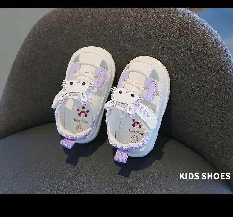 Princess Baby Sandals for Girls 1-2 Years Soft Bottom Closed Toe — feature 14