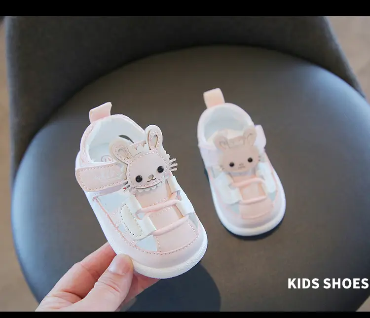 Princess Baby Sandals for Girls 1-2 Years Soft Bottom Closed Toe — feature 16
