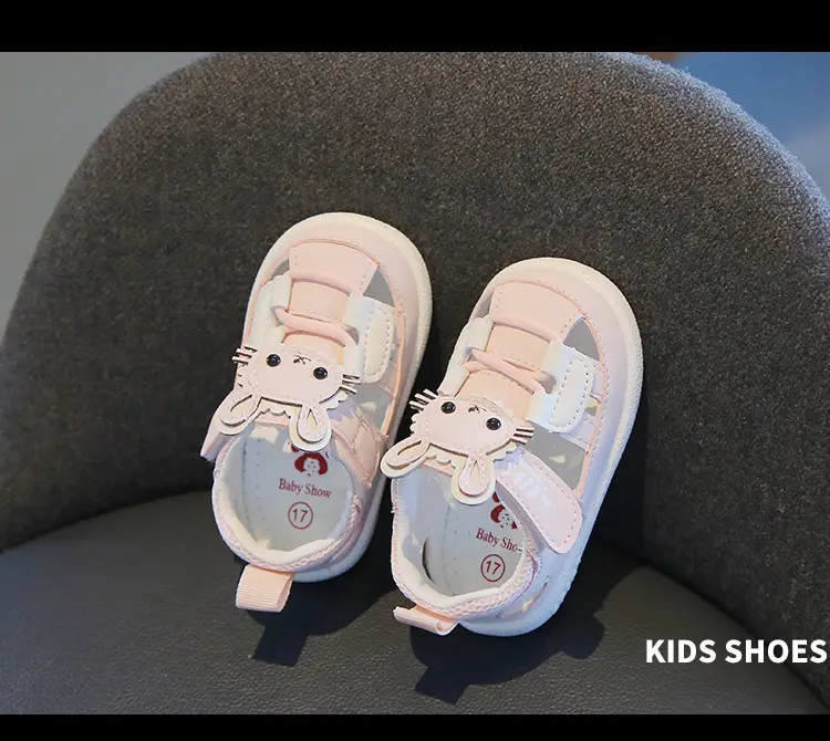 Princess Baby Sandals for Girls 1-2 Years Soft Bottom Closed Toe — feature 17