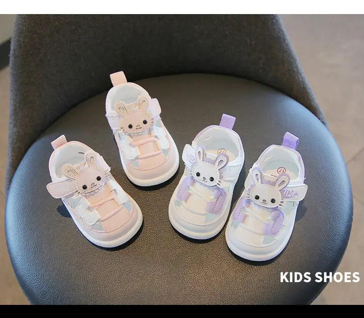 Princess Baby Sandals for Girls 1-2 Years Soft Bottom Closed Toe — feature 9
