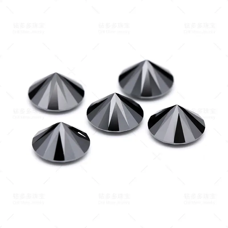 Moissanite Setting Stones Round High Quality for Rings Pendants - Image 2