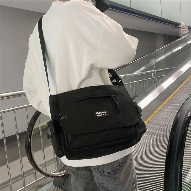Women's Black Casual Shoulder Bag Ruiying New Large Capacity - Image 7