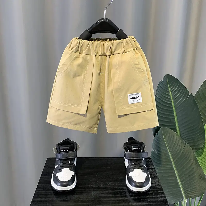 2023 Summer Baby Boys Colorful Square T-Shirt Shorts Set — feature 11