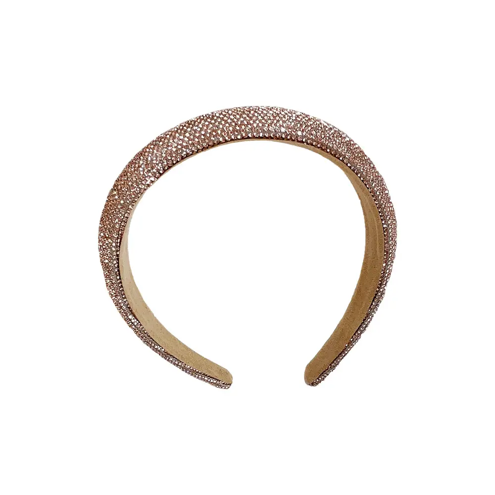 Full Diamond Hair Hoop for Women Gold Plated - Image 12