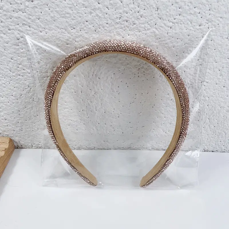 Full Diamond Hair Hoop for Women Gold Plated — feature 13