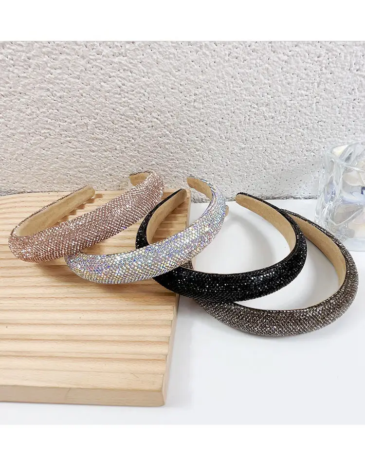 Full Diamond Hair Hoop for Women Gold Plated — feature 4