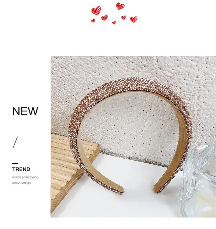 Full Diamond Hair Hoop for Women Gold Plated — feature 5