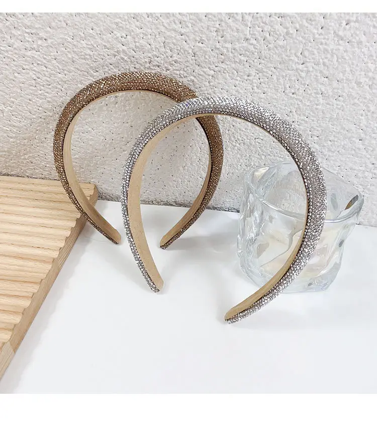 Full Diamond Hair Hoop for Women Gold Plated — feature 6