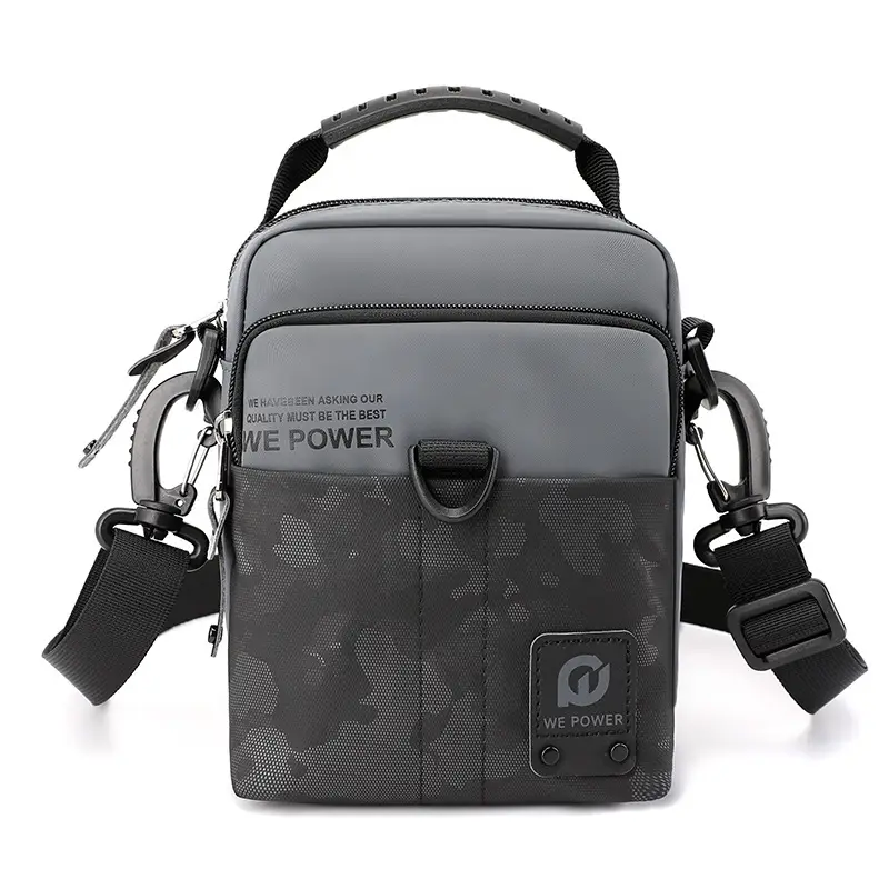 Wepower Men's Lightweight Sports Shoulder Crossbody Bag Multi-Functional Belt Hanging Bag Vertical Small Bag Casual Men's Bag - Image 2