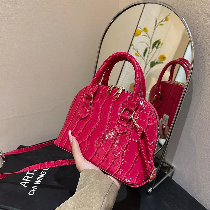 White Stone Pattern Shoulder Bag for Women 2023 - Image 8