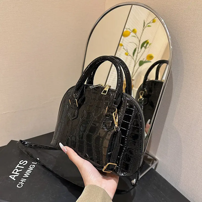 White Stone Pattern Shoulder Bag for Women 2023 - Image 9
