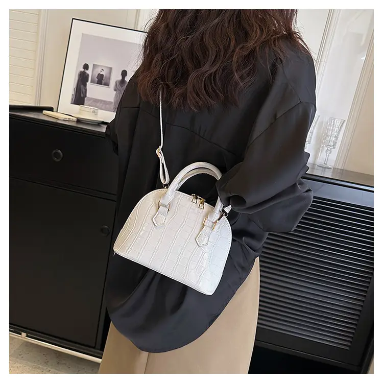 White Stone Pattern Shoulder Bag for Women 2023 — feature 16