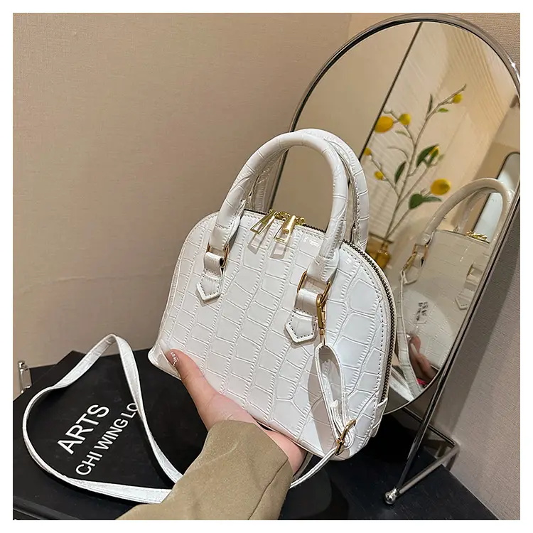 White Stone Pattern Shoulder Bag for Women 2023 — feature 31