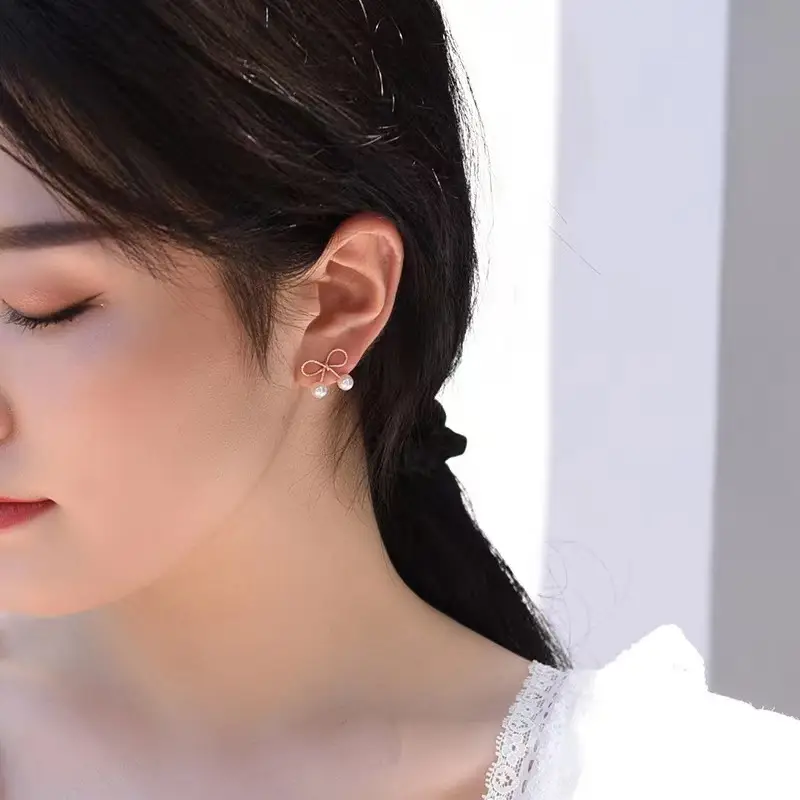 Natural Freshwater Pearl Earrings for Women - Image 3