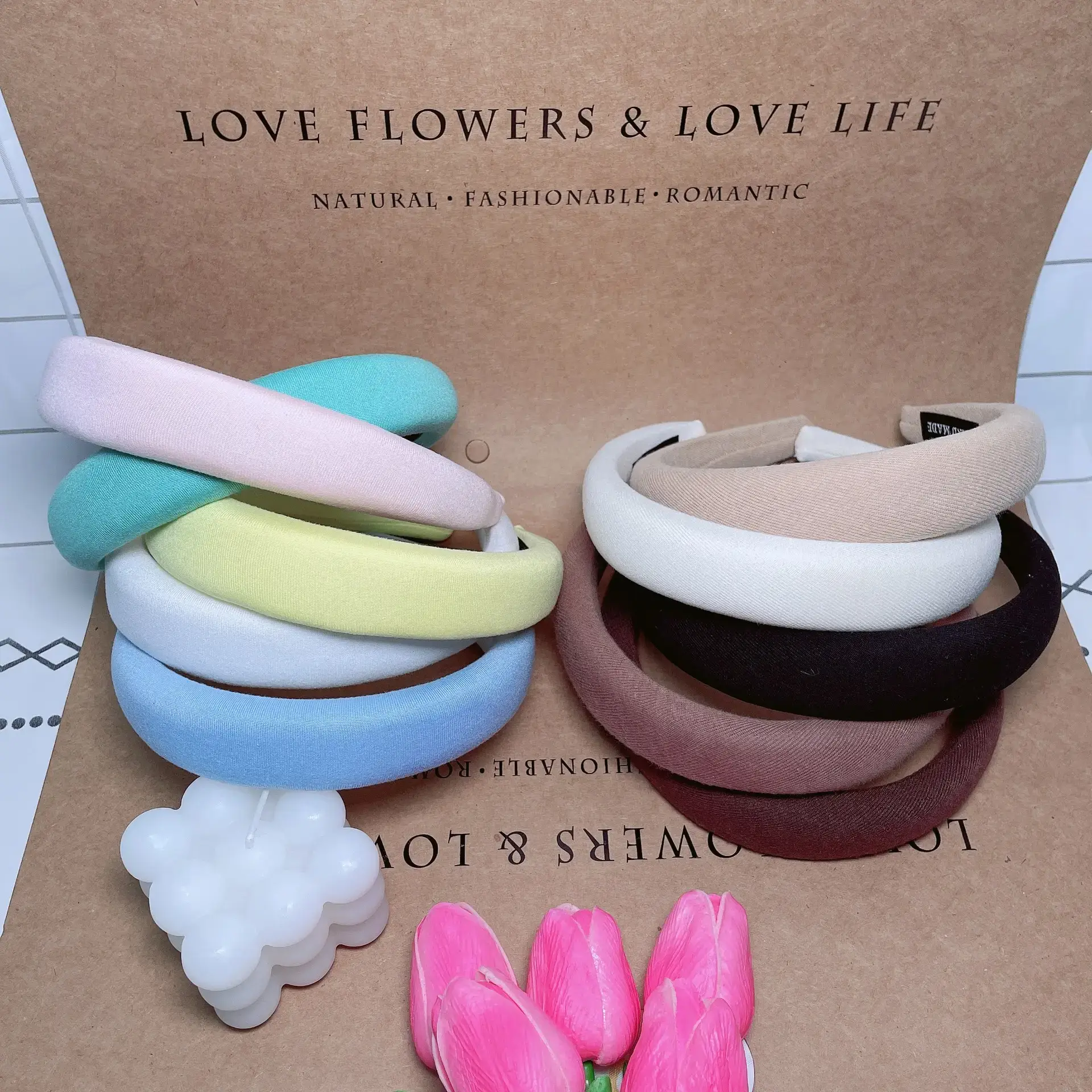 White High Cranial Top Hair Band for Women - Image 20