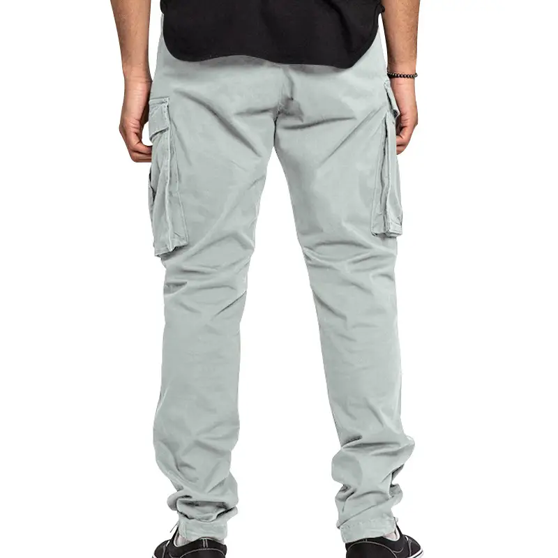 Men's Tan Multi-Pocket Cargo Pants Large — feature 19