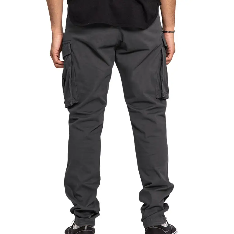 Men's Tan Multi-Pocket Cargo Pants Large — feature 23