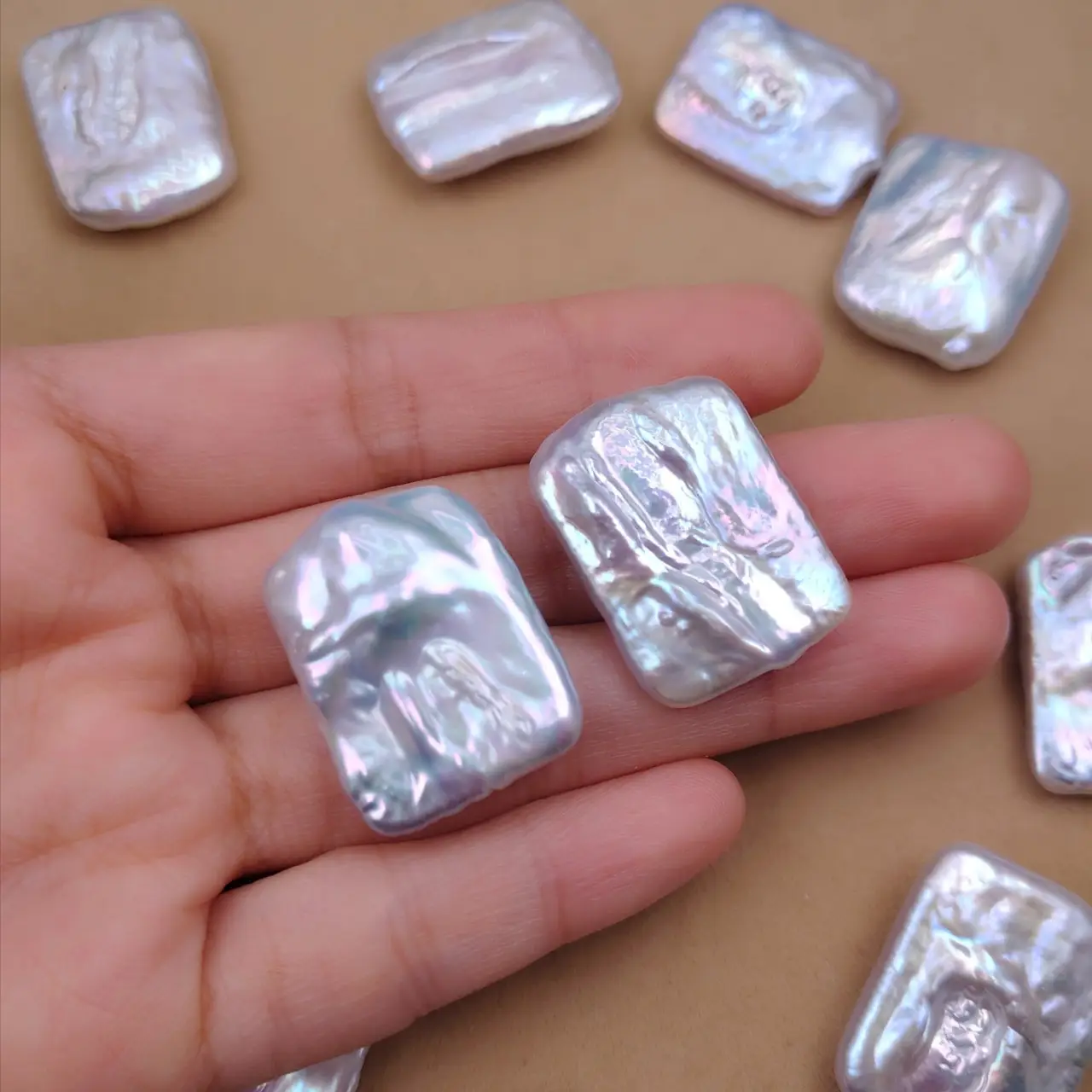 Non-Porous Baroque Pearl Nail Adhesive Semi-Finished DIY Decor